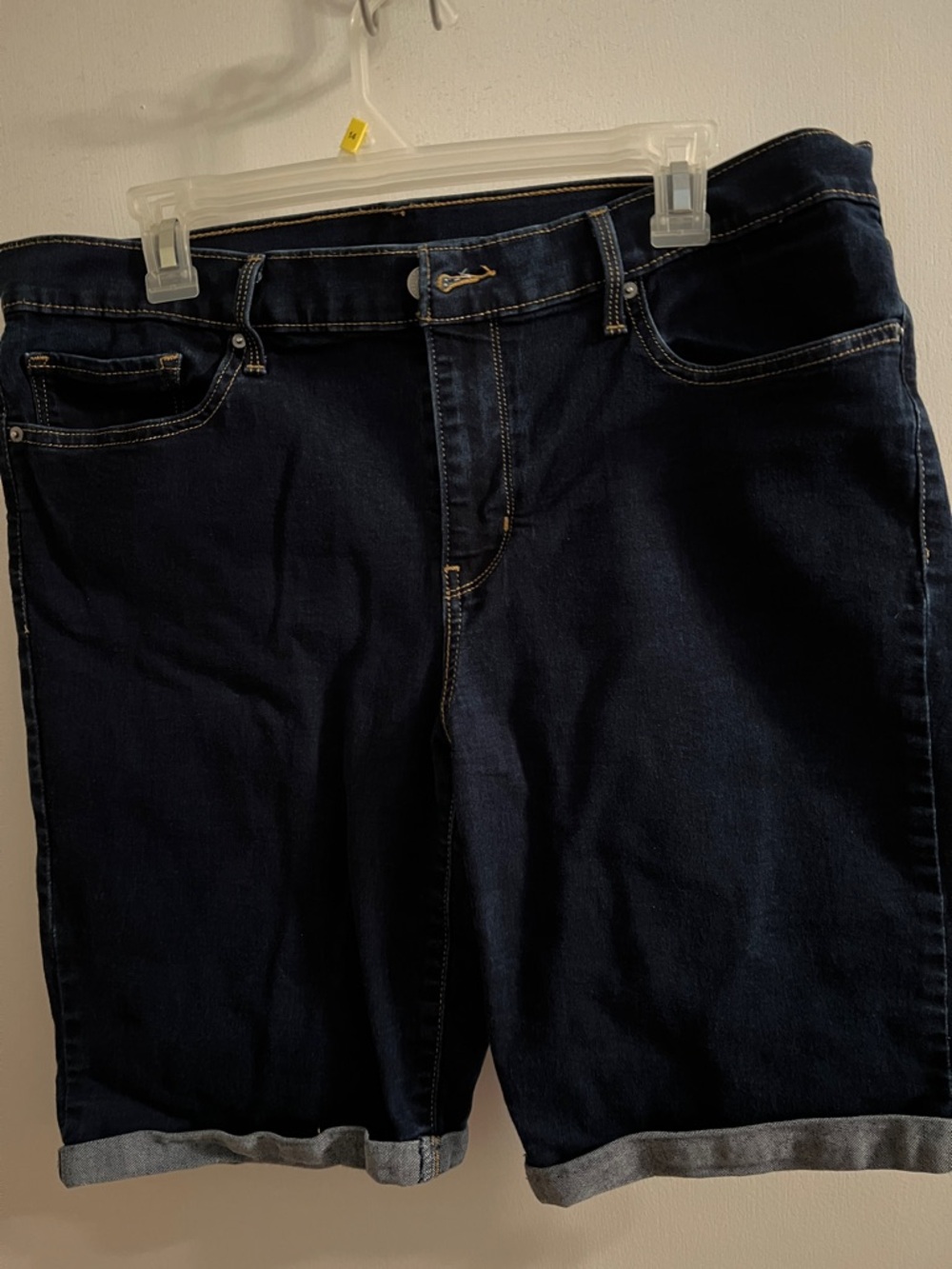 Levi’s Women’s Dark Blue Denim Jeans Shorts